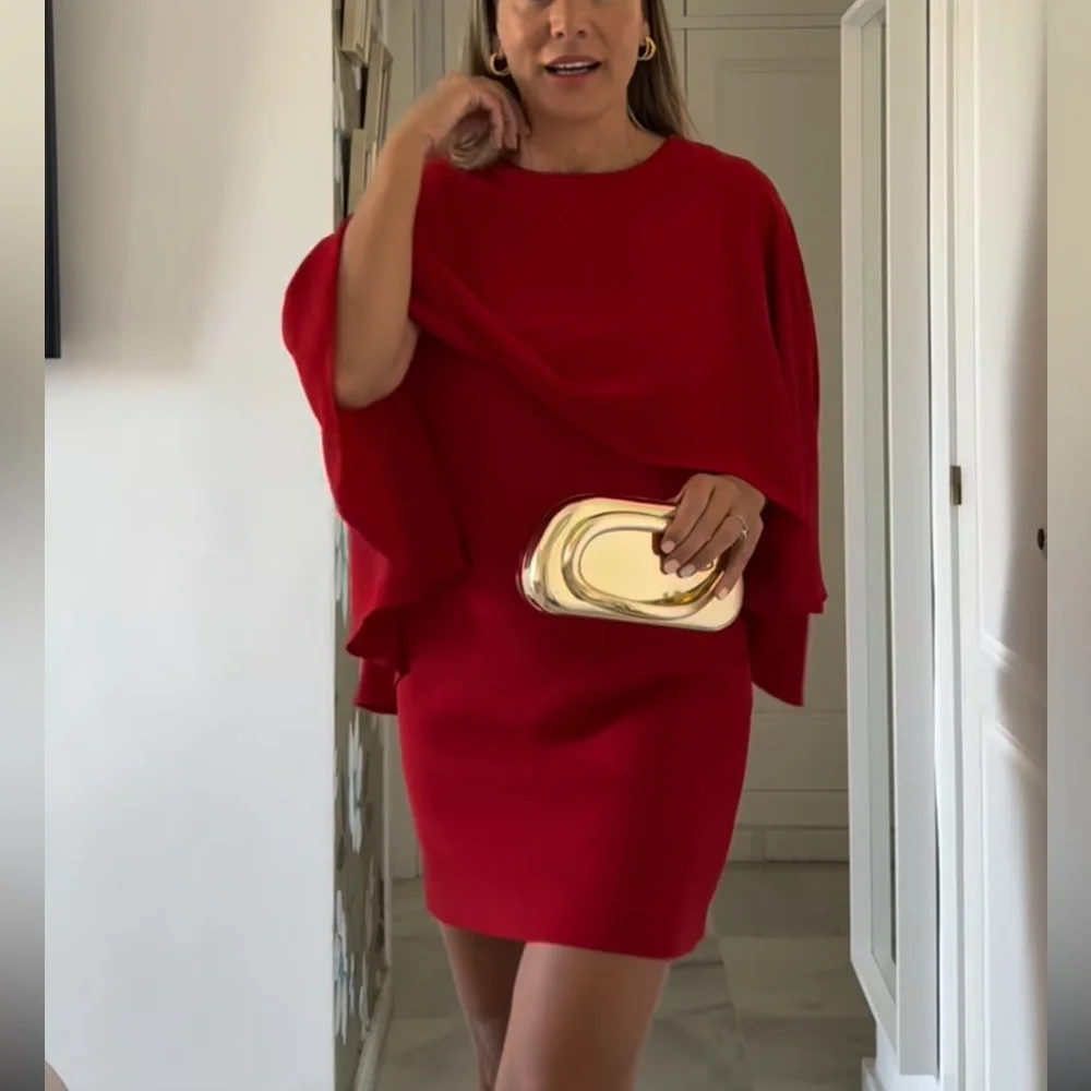 Zara Red Mini Dress - Picture 12 of 16